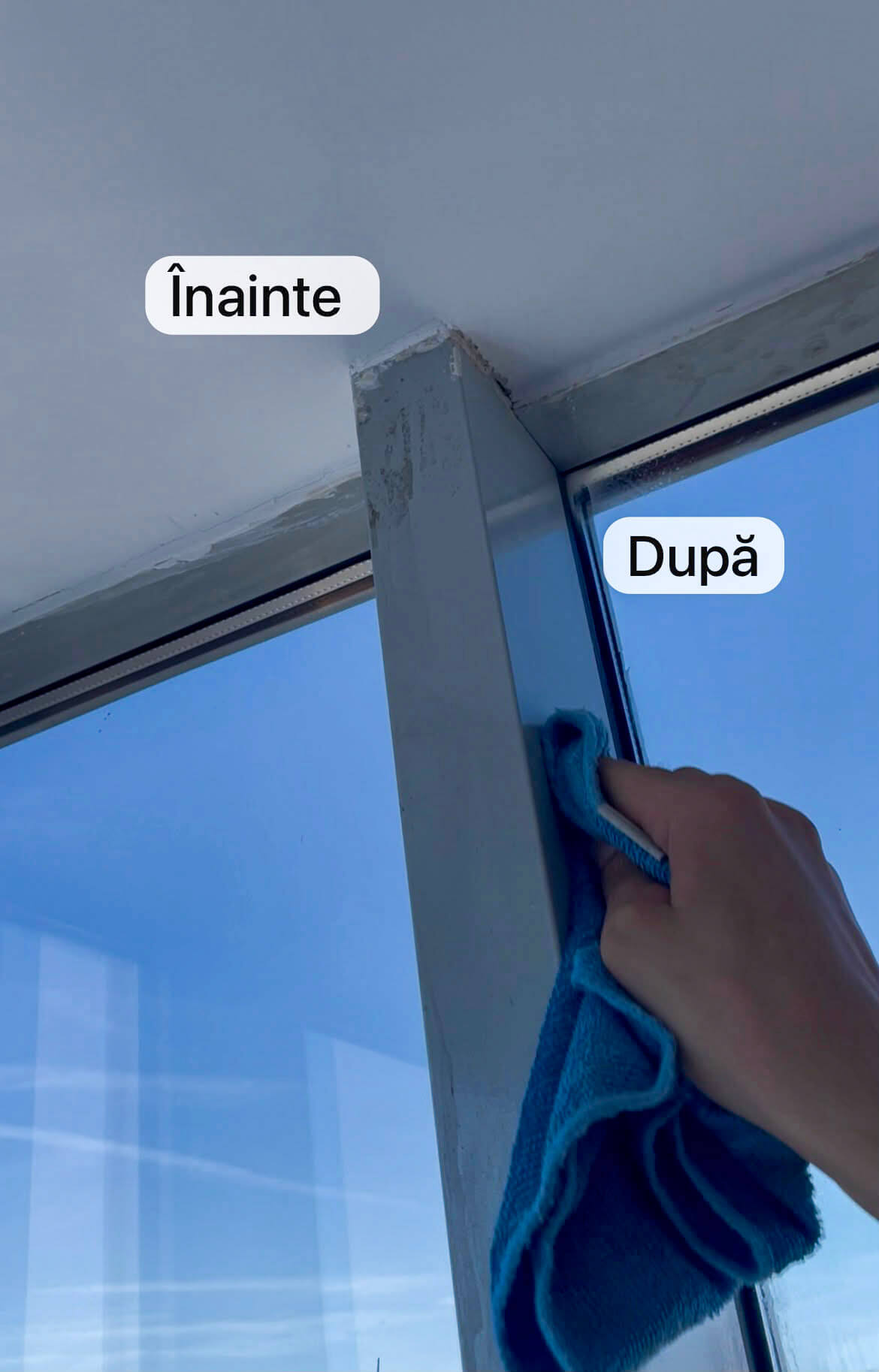 Lavabil uscat pe rama geamului? Scapă de el în 10 minute